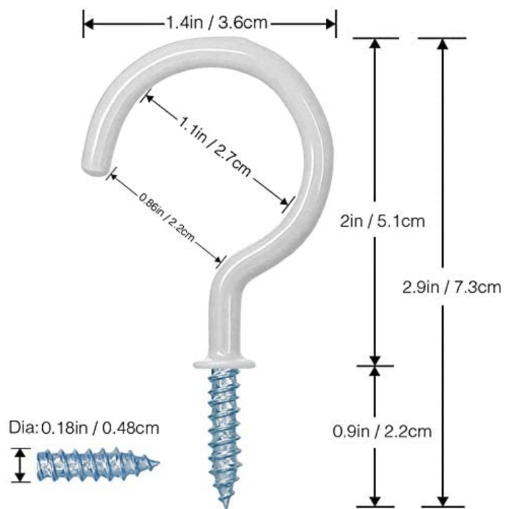 Ceiling Hooks 20 Pack